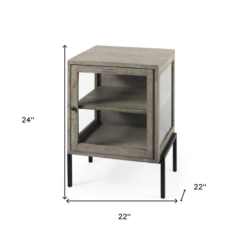 24" Brown Solid Wood Square End Table HomeRoots