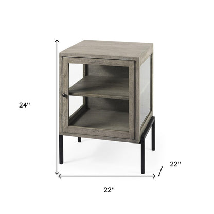 24" Brown Solid Wood Square End Table HomeRoots