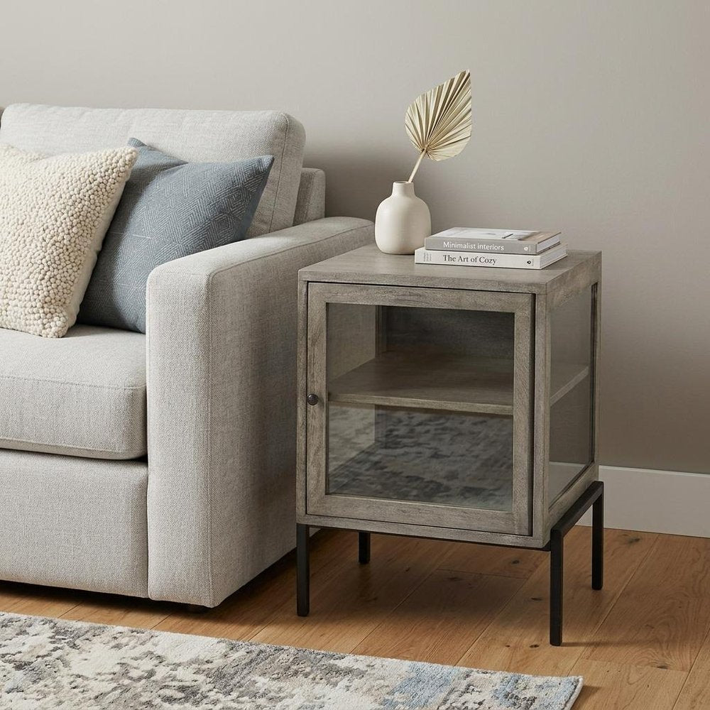 24" Brown Solid Wood Square End Table HomeRoots