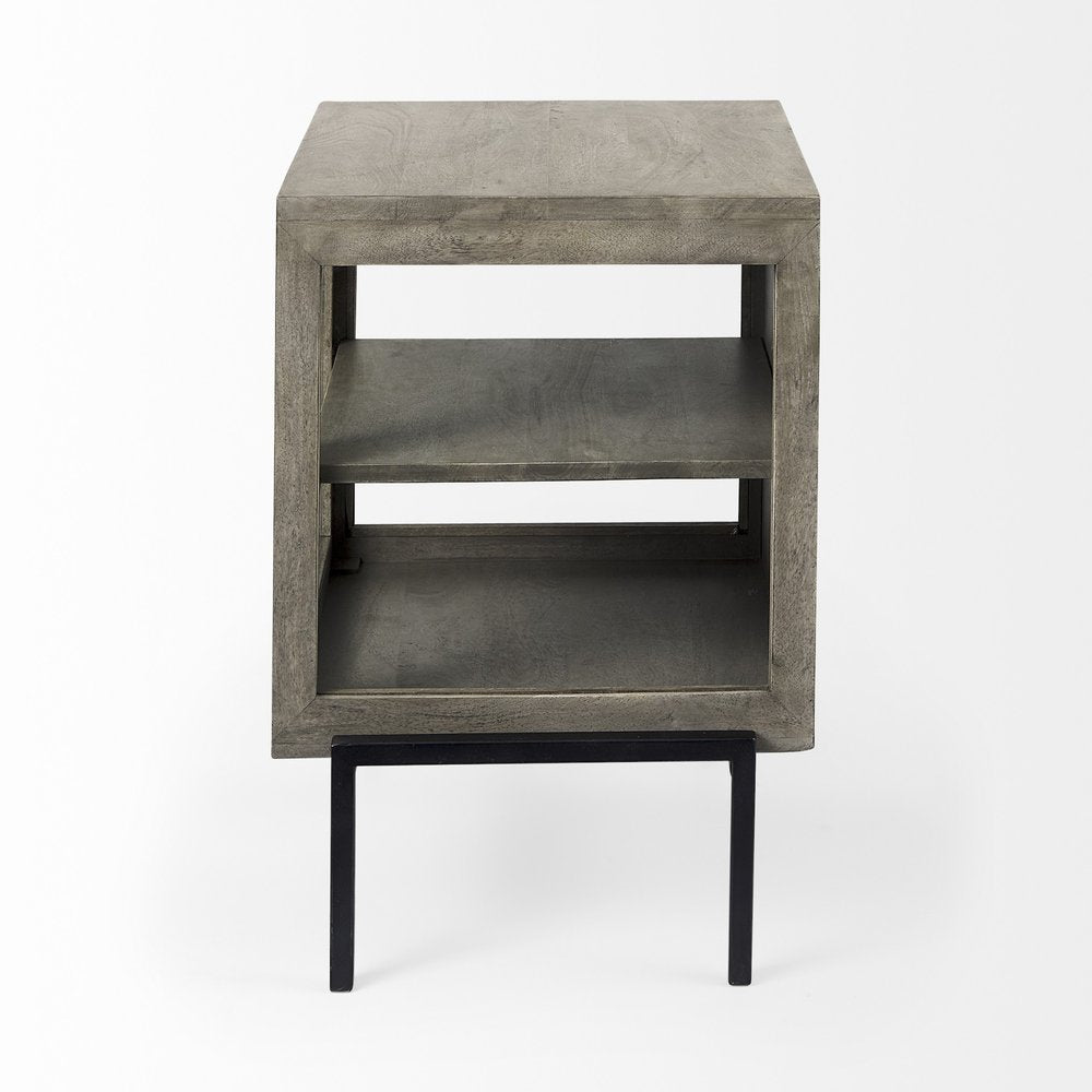 24" Brown Solid Wood Square End Table HomeRoots