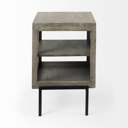 24" Brown Solid Wood Square End Table HomeRoots