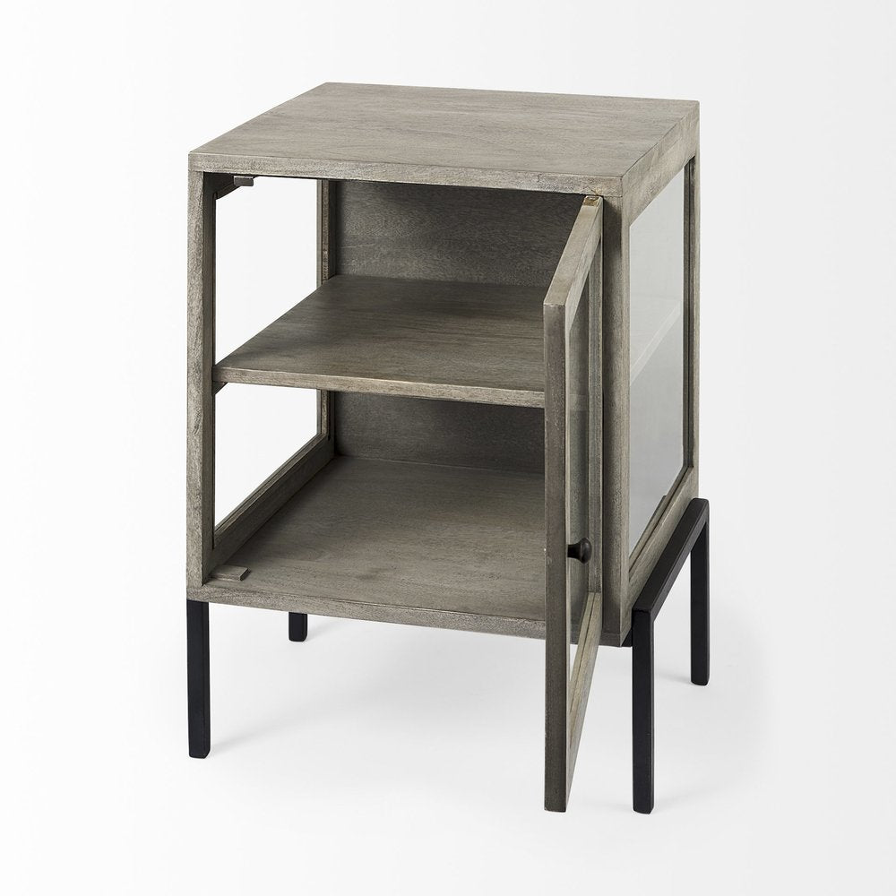 24" Brown Solid Wood Square End Table HomeRoots