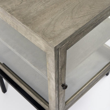 24" Brown Solid Wood Square End Table HomeRoots
