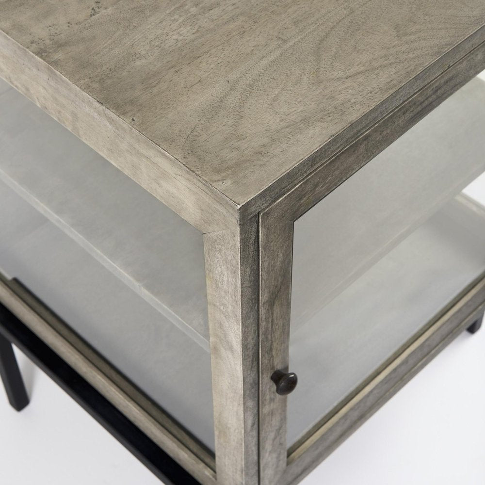 24" Brown Solid Wood Square End Table HomeRoots