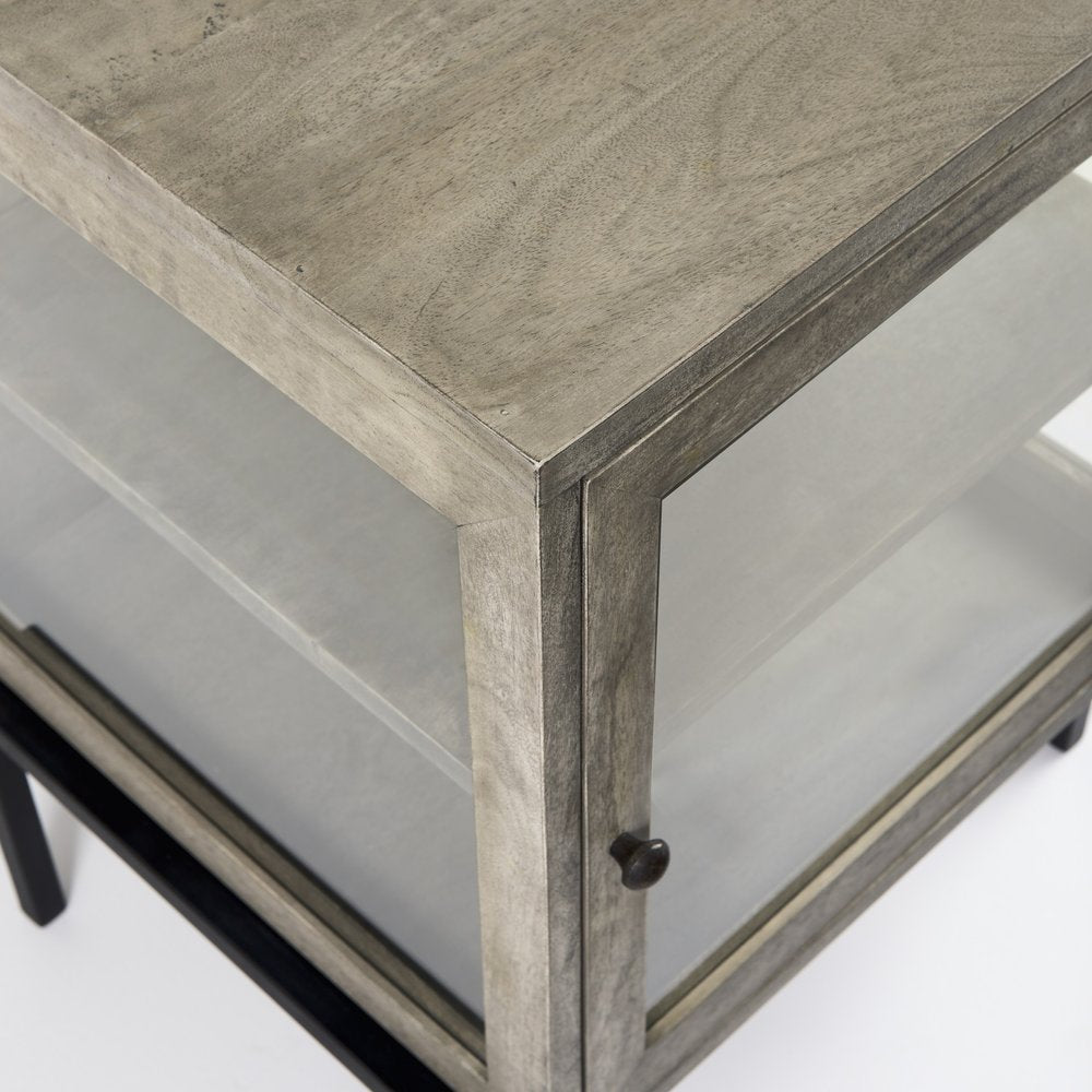 24" Brown Solid Wood Square End Table HomeRoots