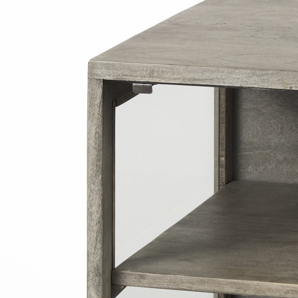 24" Brown Solid Wood Square End Table HomeRoots