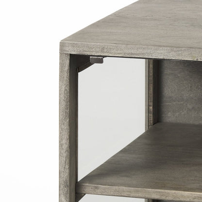 24" Brown Solid Wood Square End Table HomeRoots