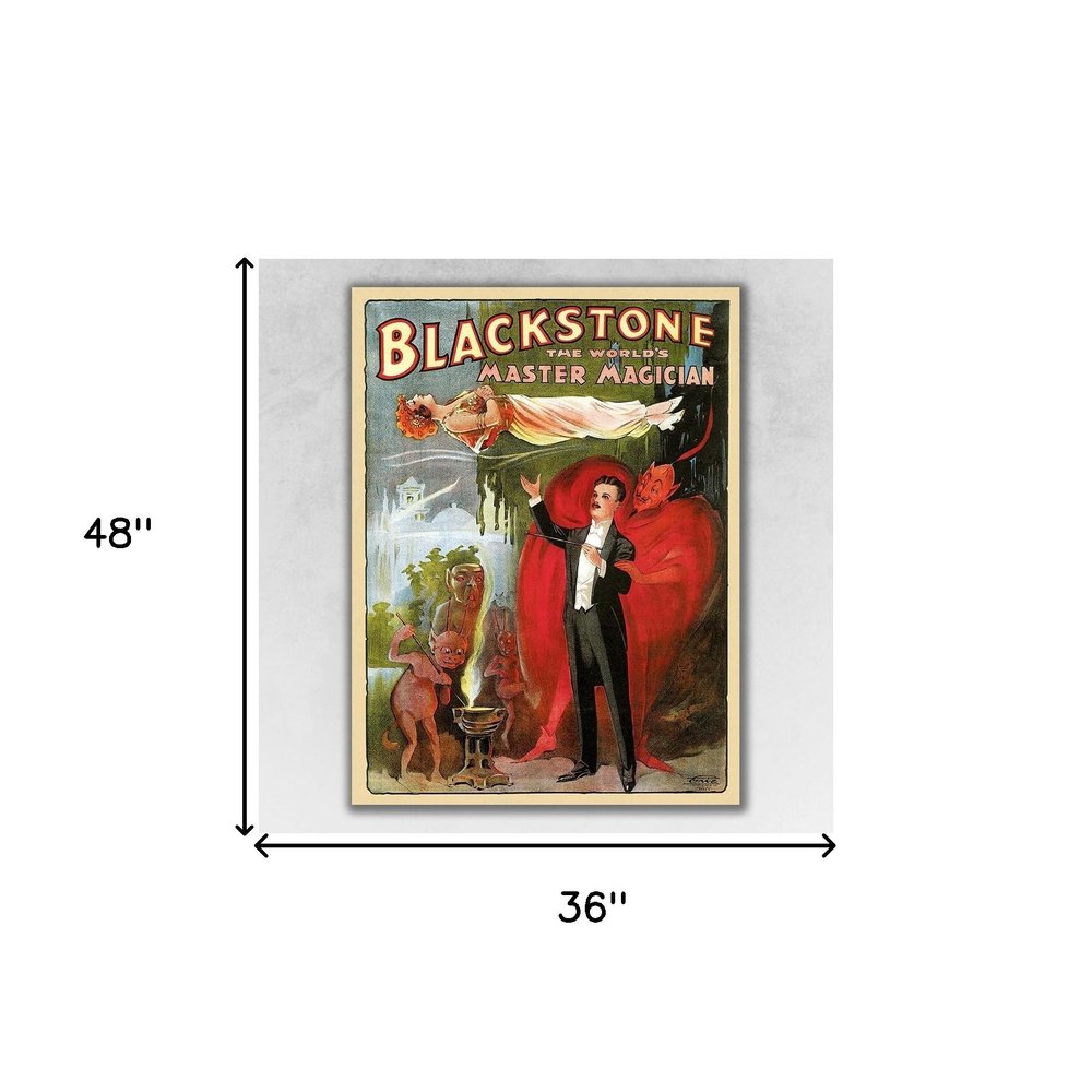 Vintage 1934 Blackstone Magic Unframed Print Wall Art — view 6