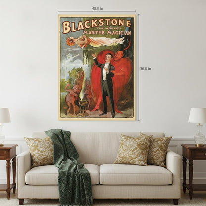 Vintage 1934 Blackstone Magic Unframed Print Wall Art HomeRoots