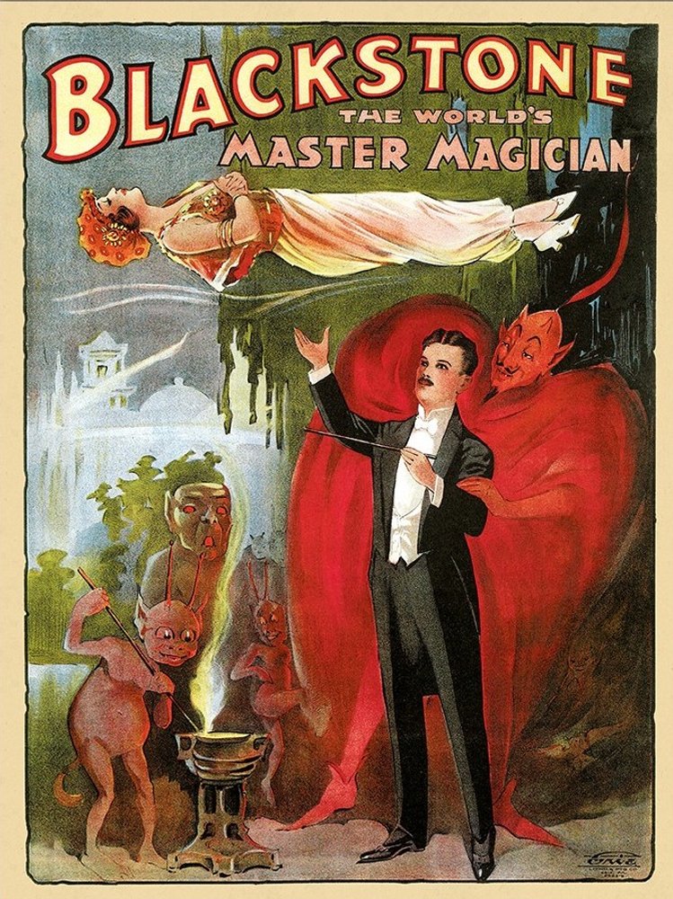 Vintage 1934 Blackstone Magic Unframed Print Wall Art — view 12