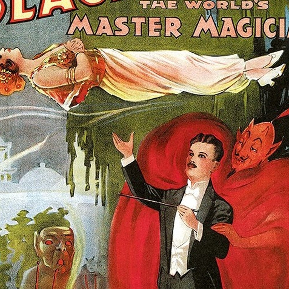 Vintage 1934 Blackstone Magic Unframed Print Wall Art HomeRoots