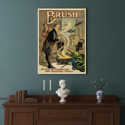 Vintage 1895 Blackstone Magic Unframed Print Wall Art HomeRoots