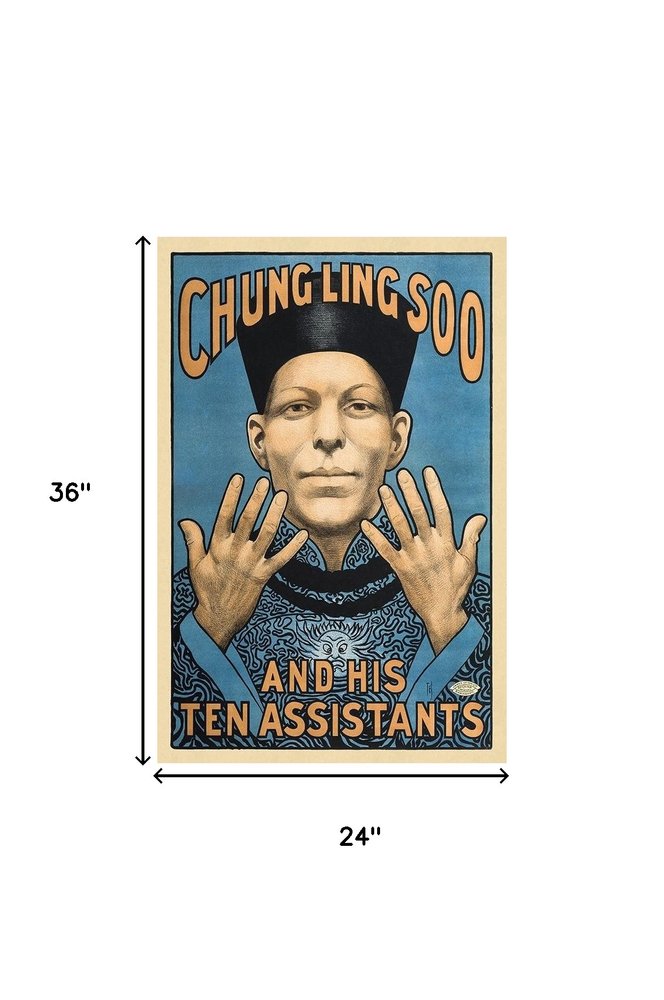 Chung Ling Soo Vintage Magic Unframed Print Wall Art — view 11