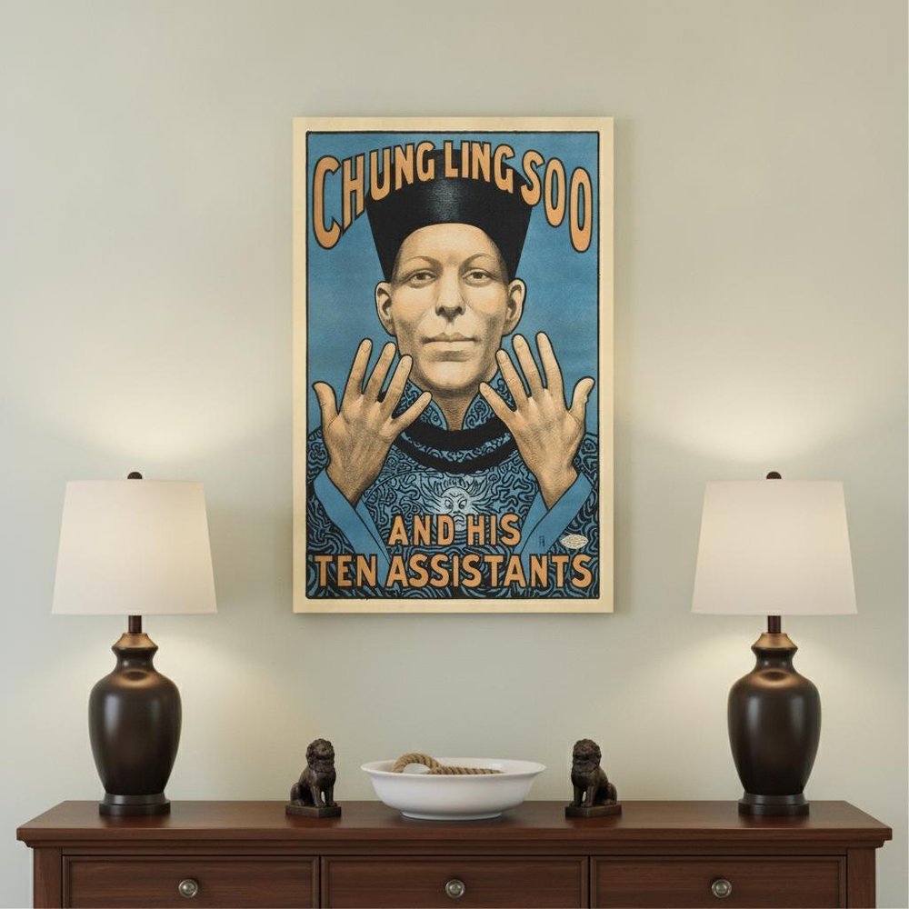 Chung Ling Soo Vintage Magic Unframed Print Wall Art HomeRoots