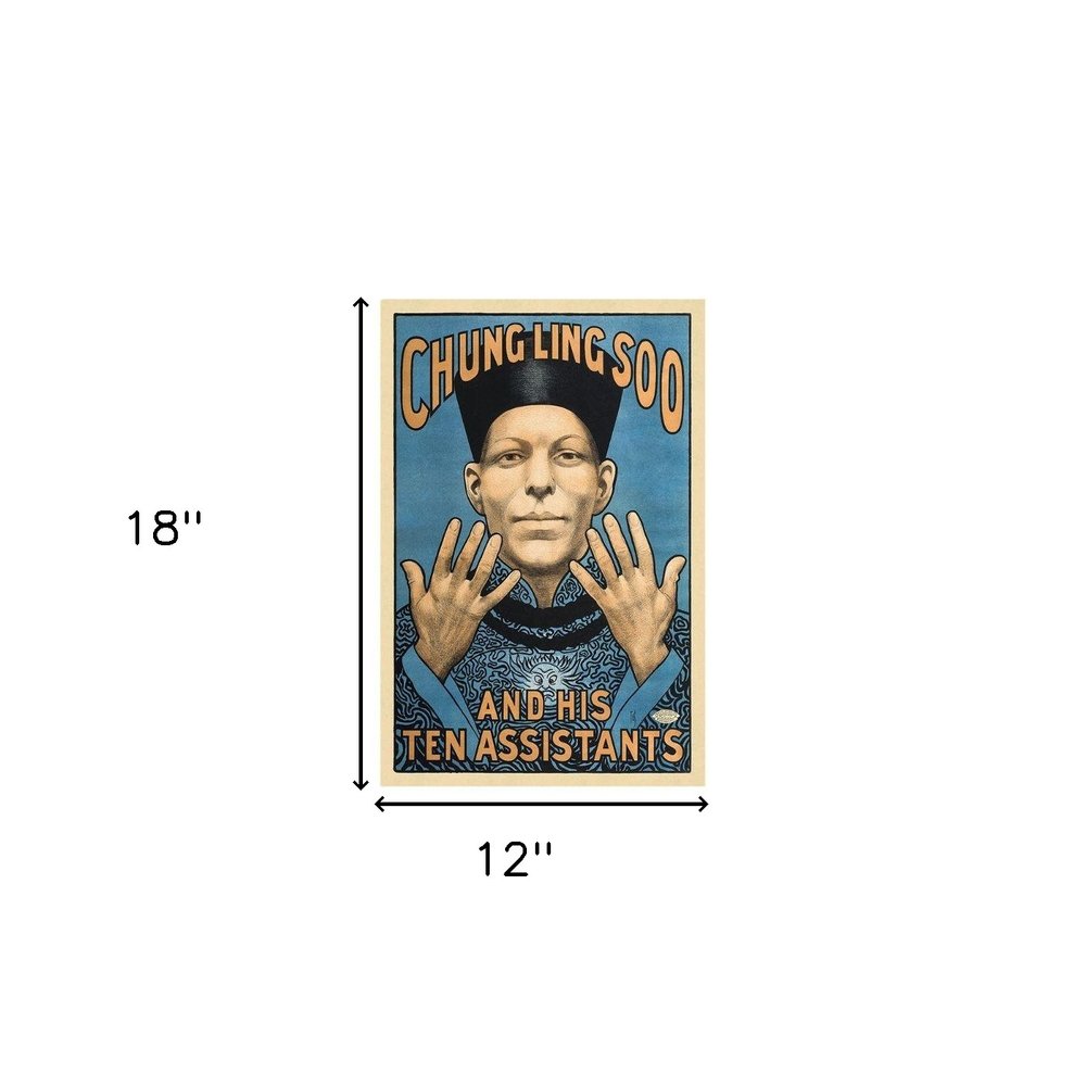 Chung Ling Soo Vintage Magic Unframed Print Wall Art — view 23
