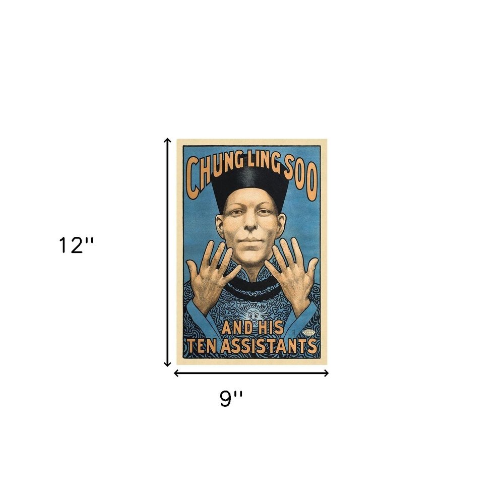 Chung Ling Soo Vintage Magic Unframed Print Wall Art HomeRoots