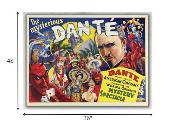 The Mysterious Dante Vintage Magic Unframed Print Wall Art HomeRoots