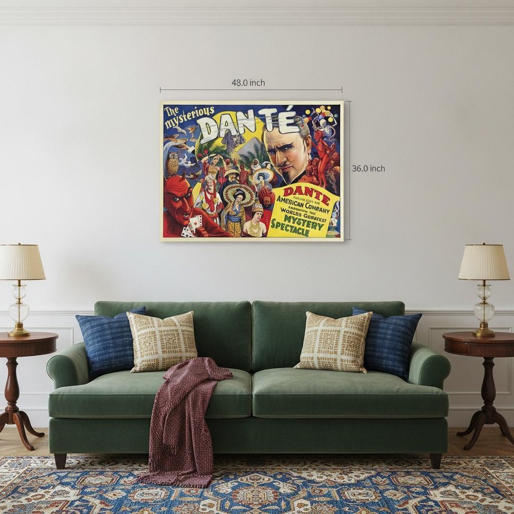 The Mysterious Dante Vintage Magic Unframed Print Wall Art HomeRoots