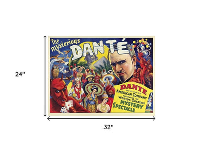 The Mysterious Dante Vintage Magic Unframed Print Wall Art HomeRoots