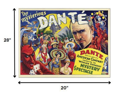 The Mysterious Dante Vintage Magic Unframed Print Wall Art HomeRoots
