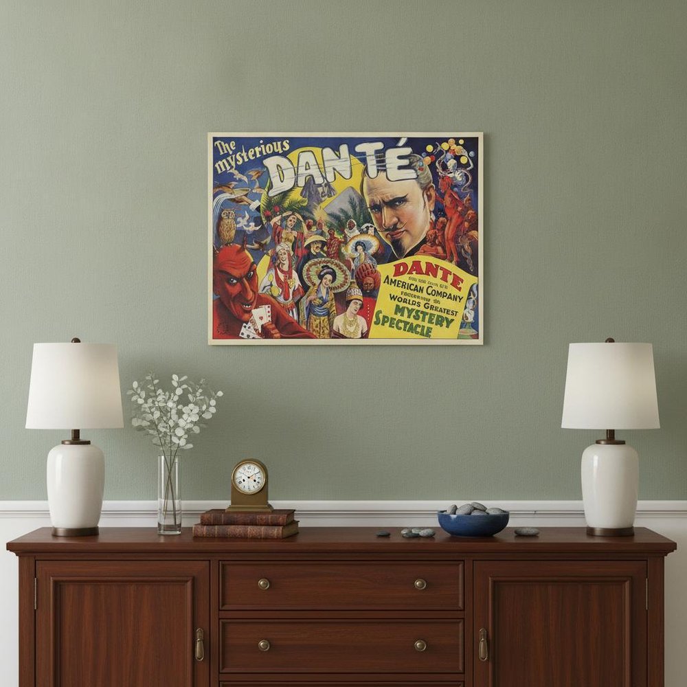 The Mysterious Dante Vintage Magic Unframed Print Wall Art HomeRoots