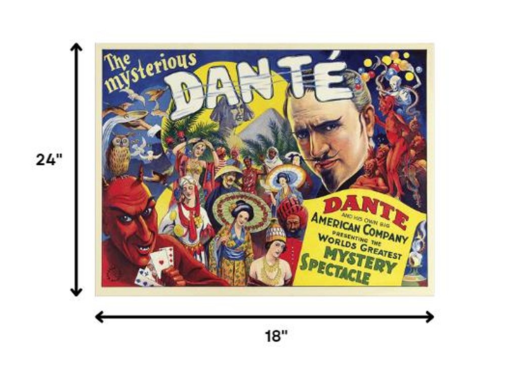 The Mysterious Dante Vintage Magic Unframed Print Wall Art HomeRoots