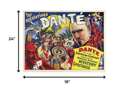 The Mysterious Dante Vintage Magic Unframed Print Wall Art HomeRoots