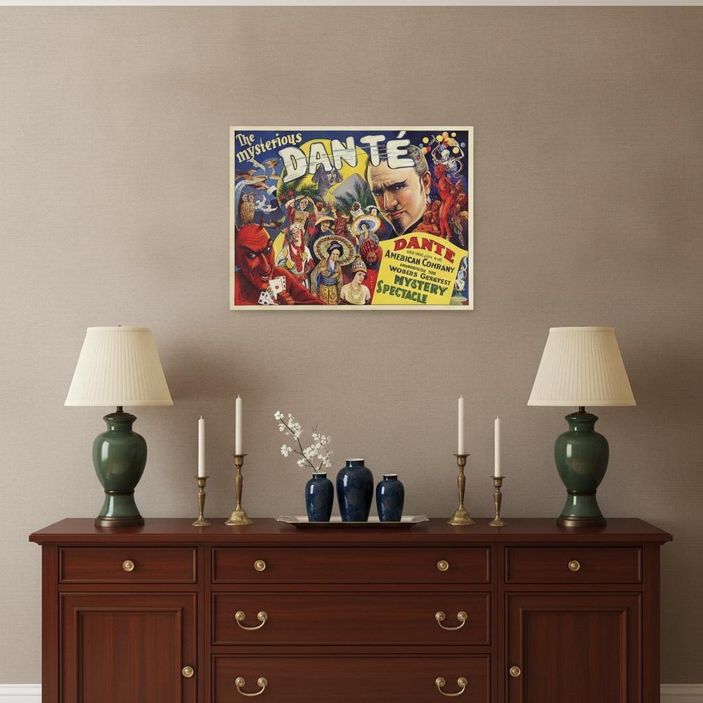 The Mysterious Dante Vintage Magic Unframed Print Wall Art HomeRoots