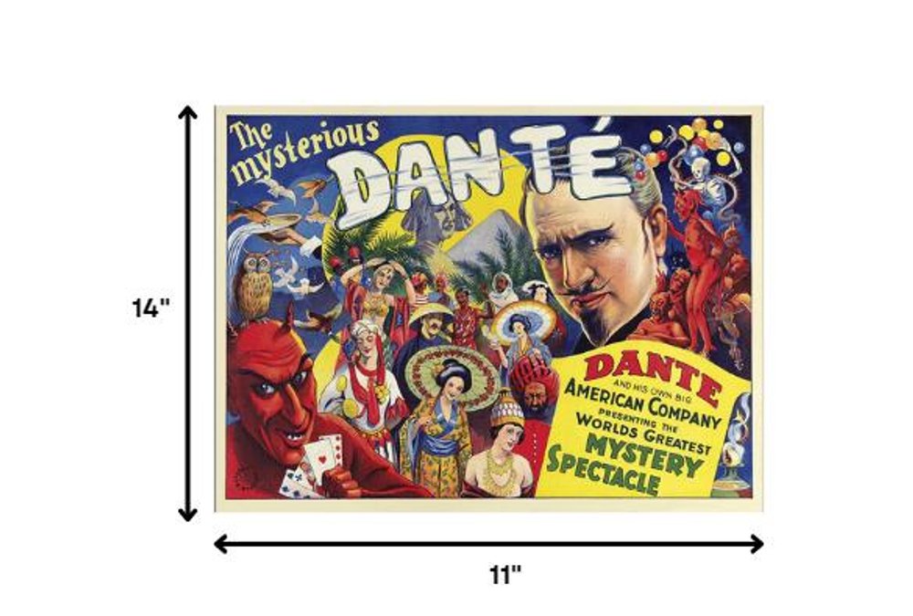 The Mysterious Dante Vintage Magic Unframed Print Wall Art HomeRoots