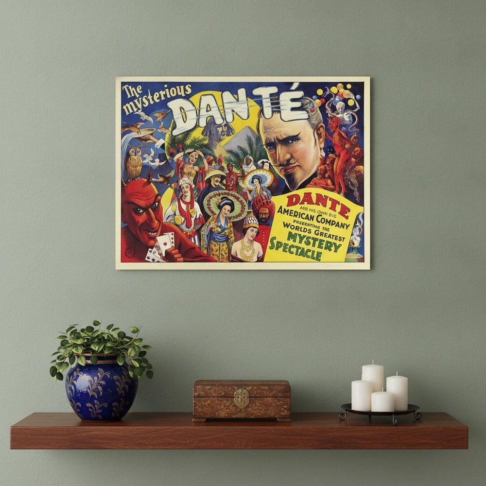 The Mysterious Dante Vintage Magic Unframed Print Wall Art HomeRoots