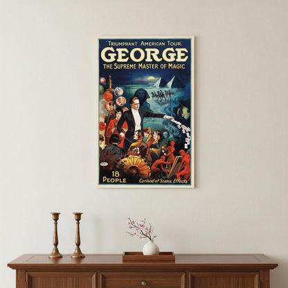 George The Supreme Master Vintage Magic Unframed Print Wall Art HomeRoots