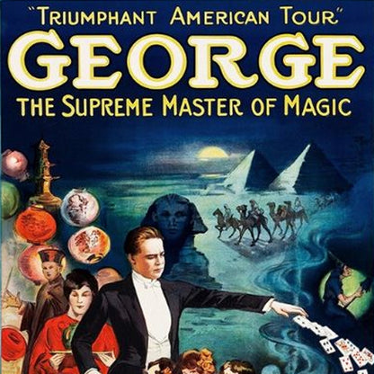 George The Supreme Master Vintage Magic Unframed Print Wall Art