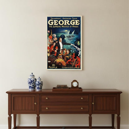 George The Supreme Master Vintage Magic Unframed Print Wall Art HomeRoots