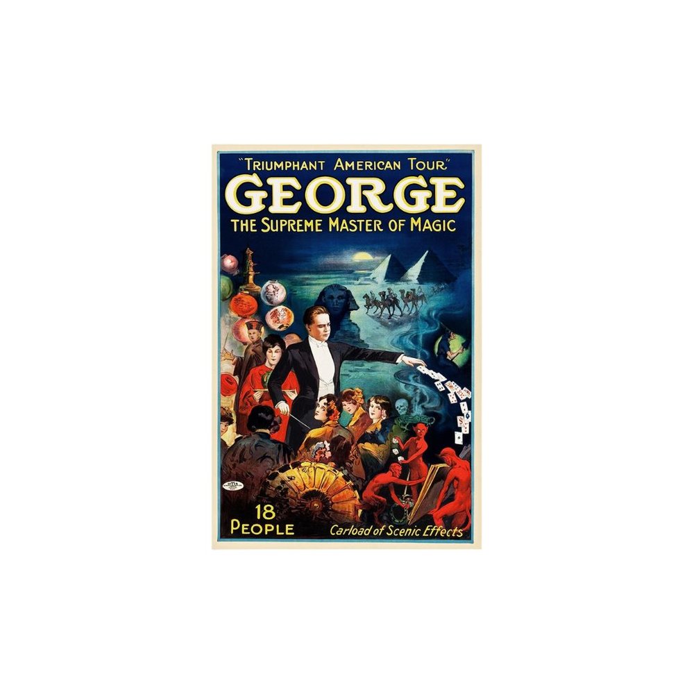 George The Supreme Master Vintage Magic Unframed Print Wall Art — view 22