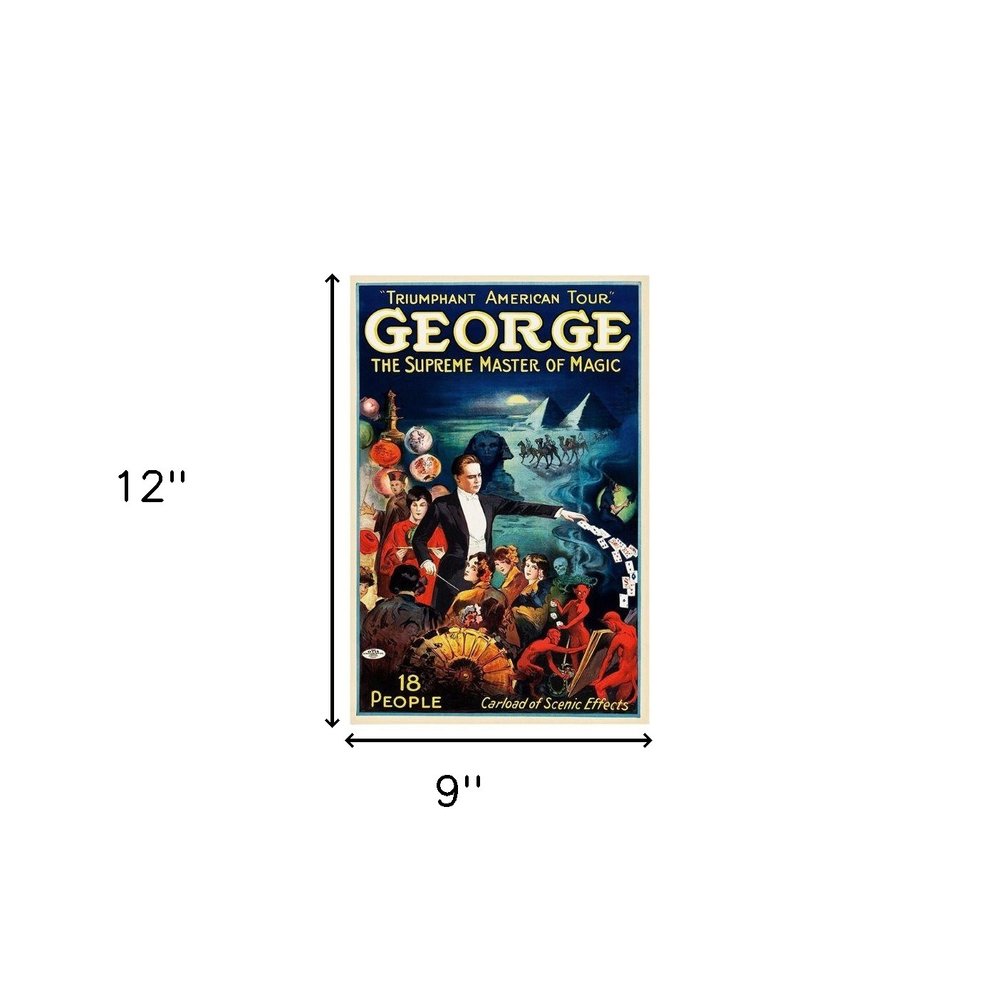 George The Supreme Master Vintage Magic Unframed Print Wall Art HomeRoots