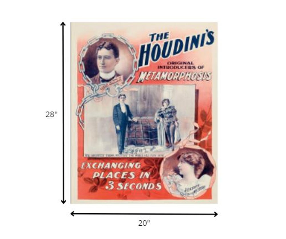 The Houdini's Metamorphosis Vintage Magic Unframed Print Wall Art — view 7