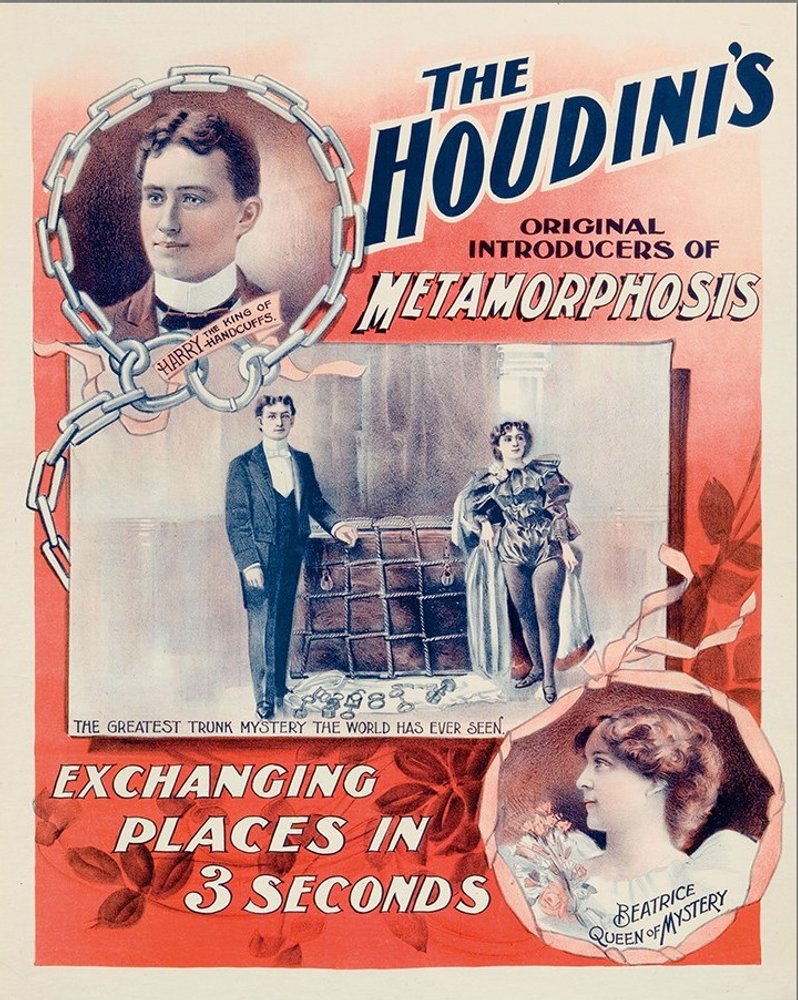 The Houdini's Metamorphosis Vintage Magic Unframed Print Wall Art — view 6