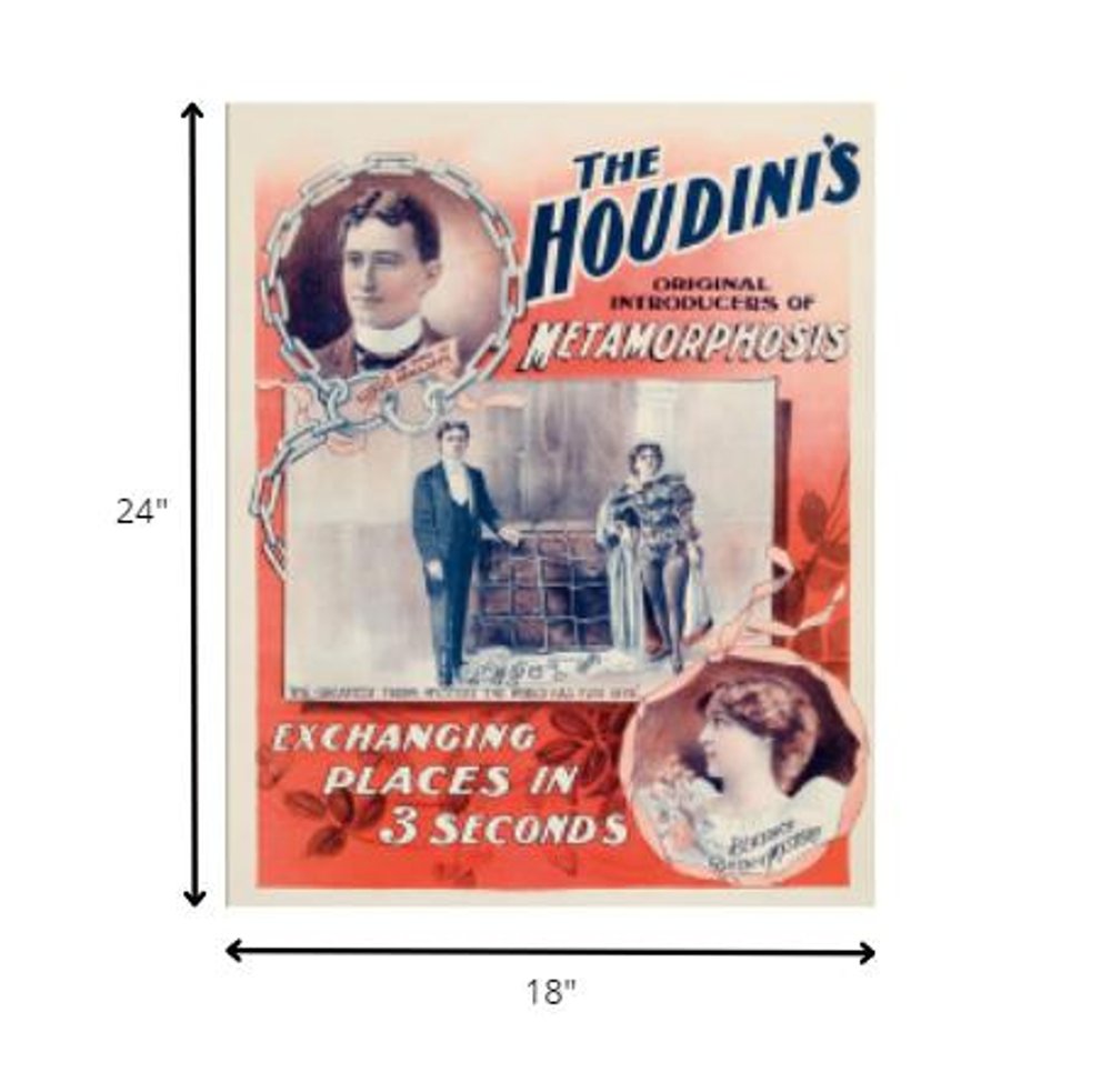The Houdini's Metamorphosis Vintage Magic Unframed Print Wall Art — view 9