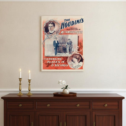 The Houdini's Metamorphosis Vintage Magic Unframed Print Wall Art HomeRoots