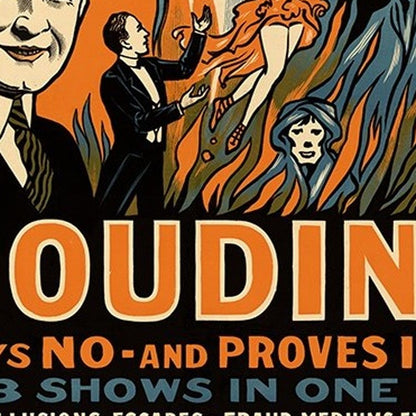 Houdini Spirits Vintage Magic Unframed Print Wall Art HomeRoots