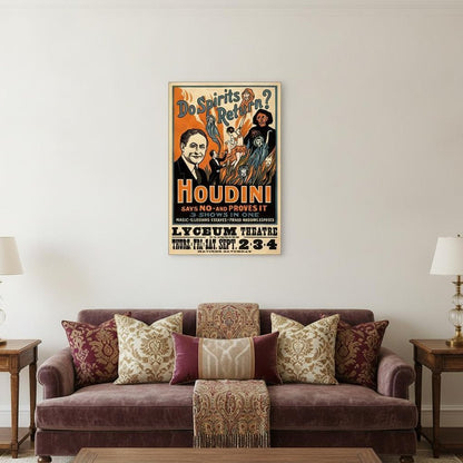 Houdini Spirits Vintage Magic Unframed Print Wall Art HomeRoots