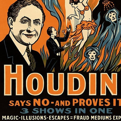 Houdini Spirits Vintage Magic Unframed Print Wall Art HomeRoots