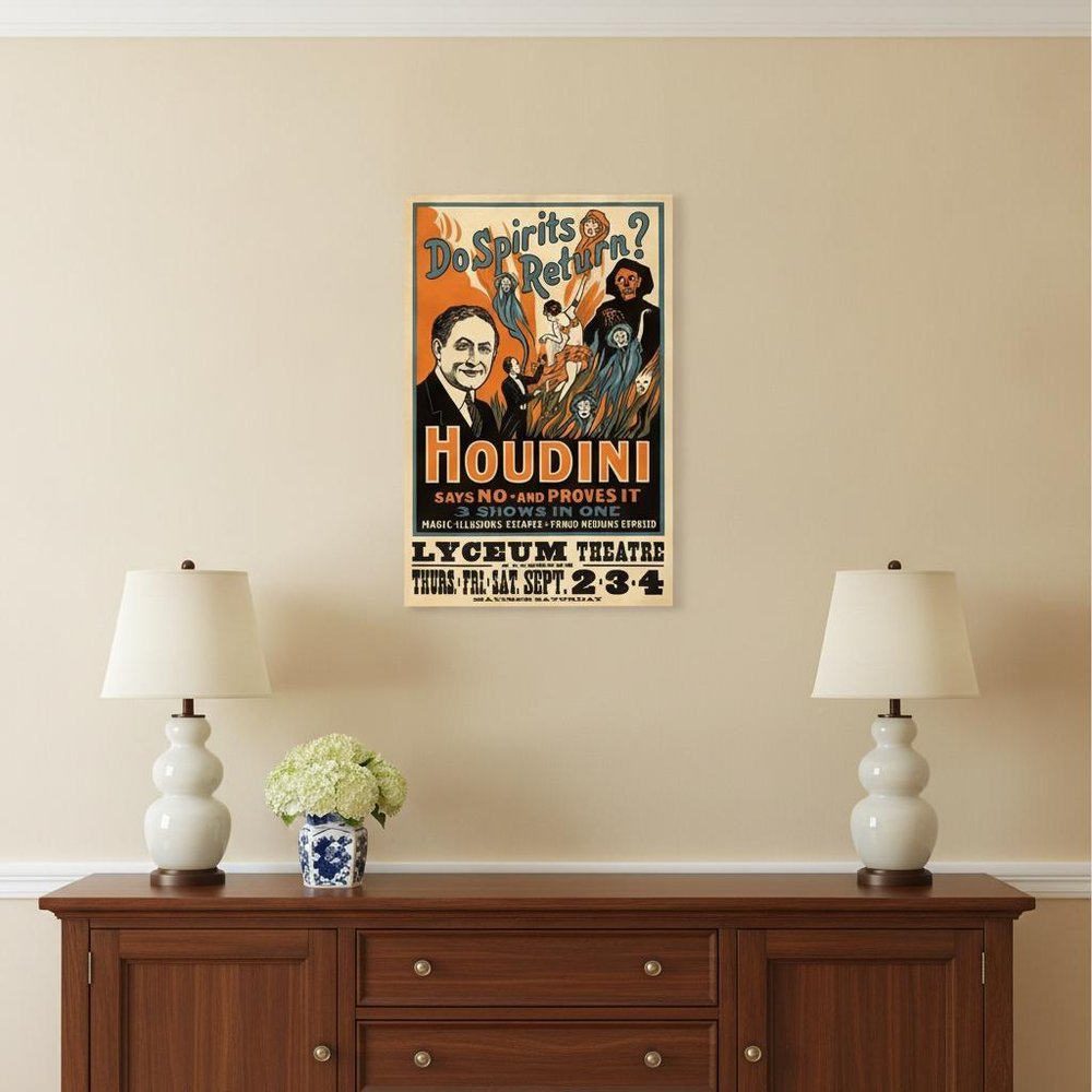Houdini Spirits Vintage Magic Unframed Print Wall Art HomeRoots