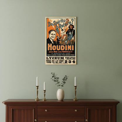 Houdini Spirits Vintage Magic Unframed Print Wall Art HomeRoots