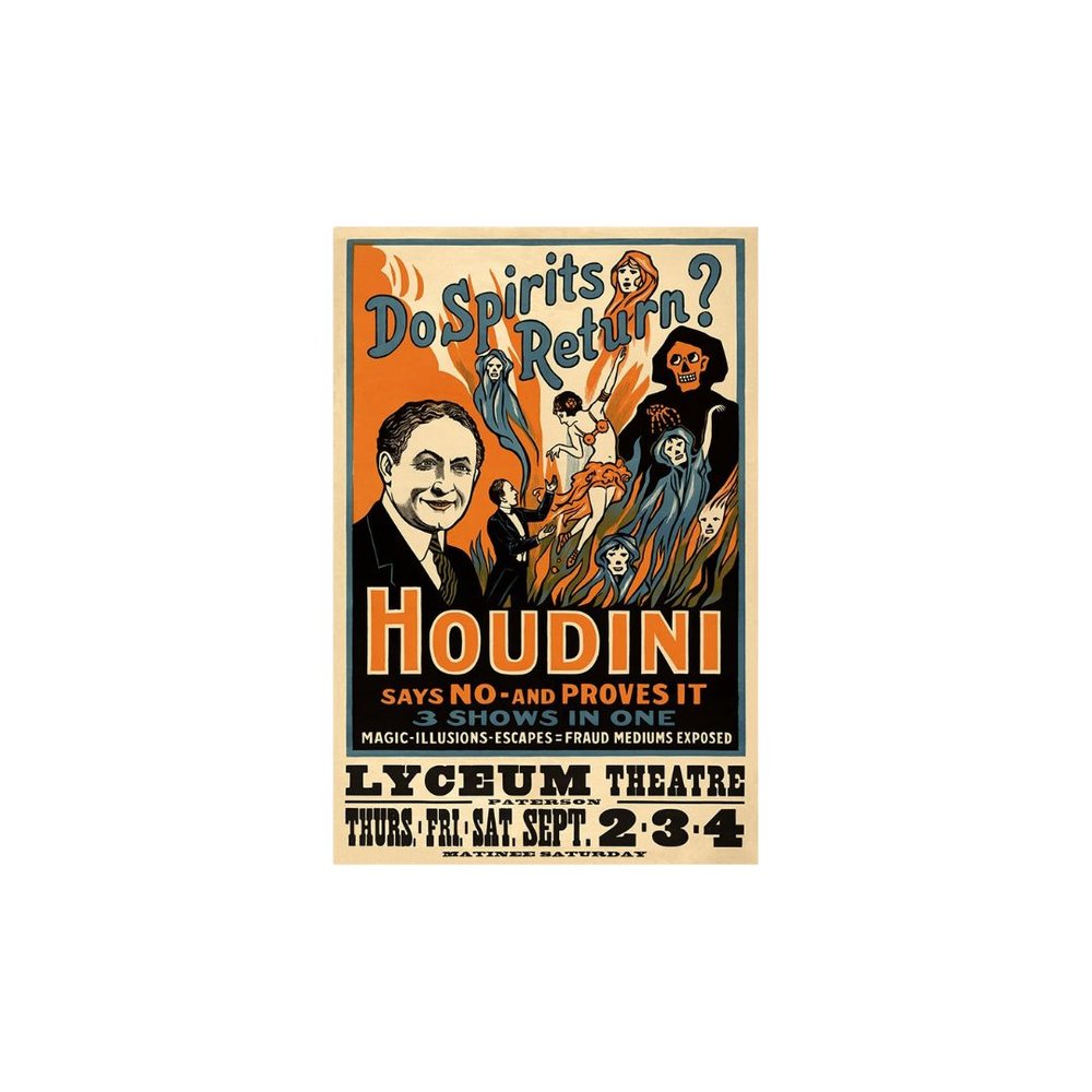 Houdini Spirits Vintage Magic Unframed Print Wall Art HomeRoots