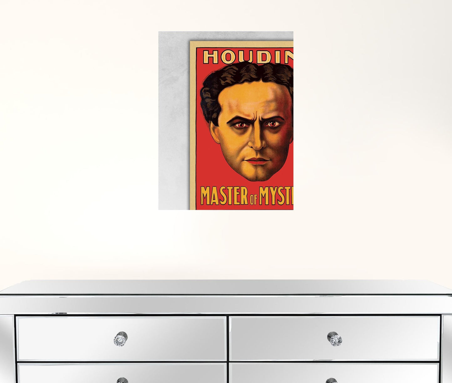 36" X 48" Houdini Master Of Mystery Vintage Magic Poster Wall Art