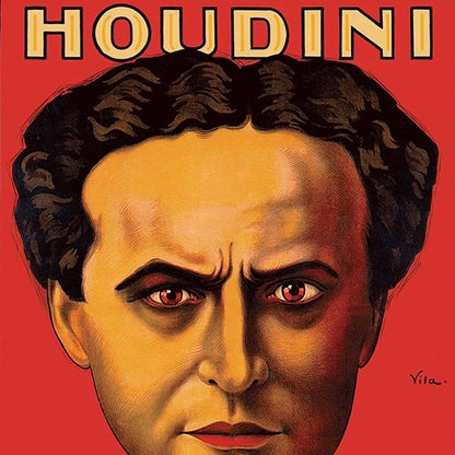 36" X 48" Houdini Master Of Mystery Vintage Magic Poster Wall Art HomeRoots
