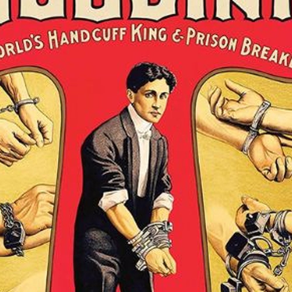24" X 36" Houdini Handcuff King Vintage Magic Poster Wall Art — view 9