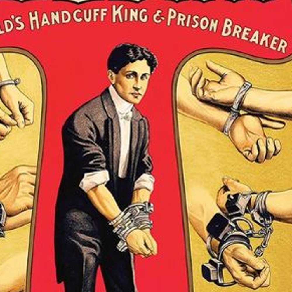 24" X 36" Houdini Handcuff King Vintage Magic Poster Wall Art HomeRoots