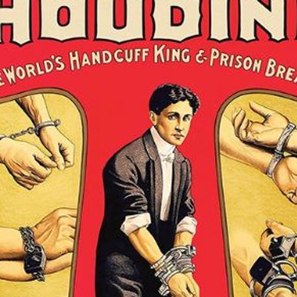 24" X 36" Houdini Handcuff King Vintage Magic Poster Wall Art — view 21